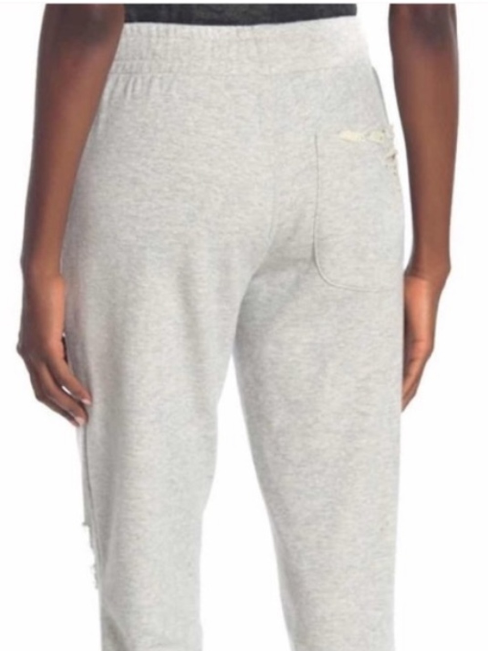 BOGO! ALO Yoga Distressed Ripped Sweatpants Heather Gray Size Large - Picture 3 of 10